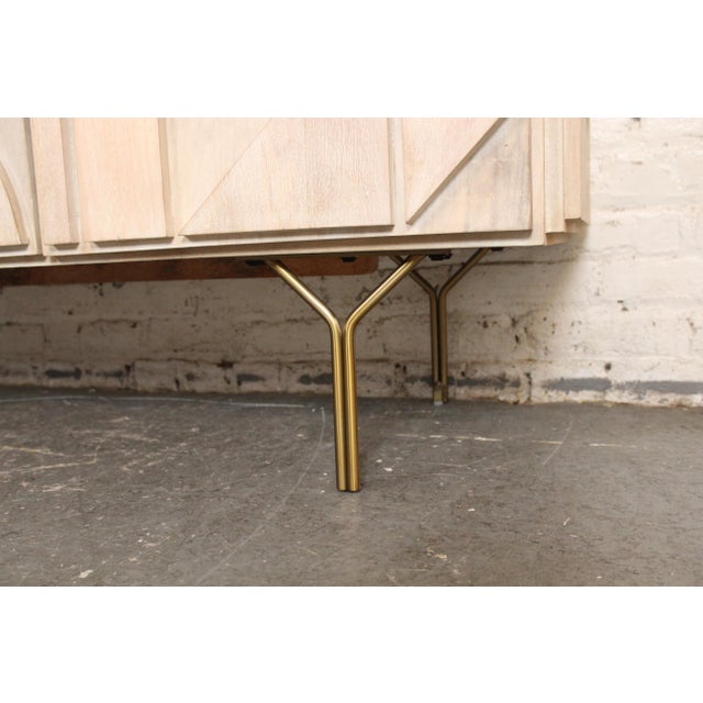 White Late 20th Century Brutalist Media Cabinet For Sale - Image 8 of 8