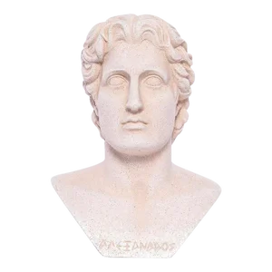 Vintage Sandstone Alexander Bust