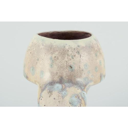 Ceramic Art Nouveau Ceramic Vase with Handles from Desvres Fourmaintraux Delassus, France, 1930s For Sale - Image 7 of 10
