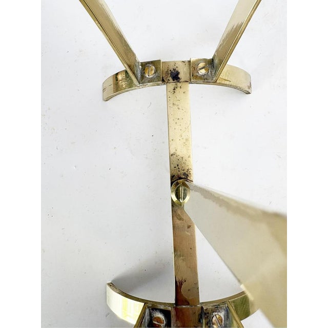 Metal Vintage Brass Magazine Rack with Horse Detail, France, 1970s For Sale - Image 7 of 8