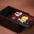 This is a charming and cleverly designed vintage jewelry or keepsake box, crafted from Zitan wood (purple sandalwood) with...