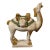 Large Vintage Chinese Tang-Style Crackle Glaze Ceramic Camel Sculpture For Sale
