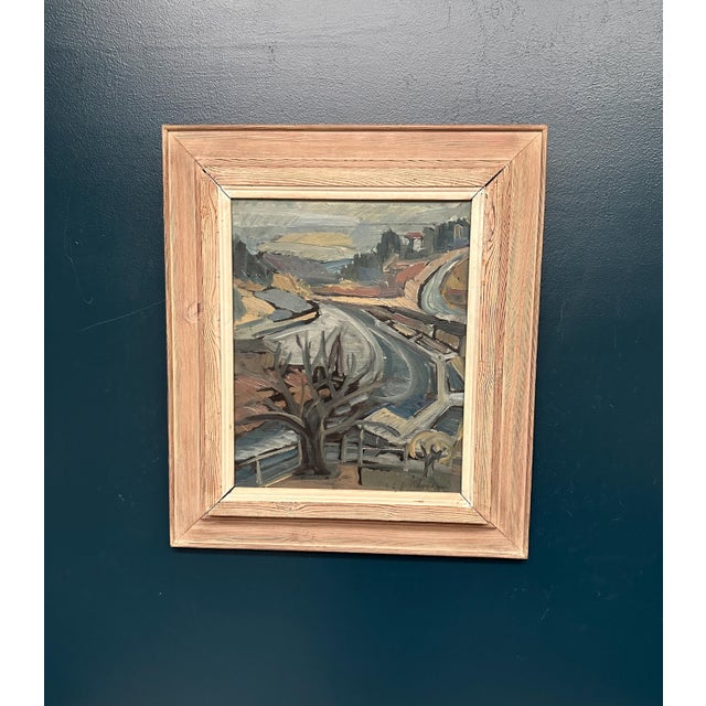 Stig Thiderman, Landscape, 1950s, Oil on Canvas, Framed For Sale - Image 16 of 16