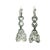 Metal One-of-a-Kind Talia Jade Deco Revival Diamond Drop Earrings Platinum 5.50 Ct For Sale - Image 7 of 11