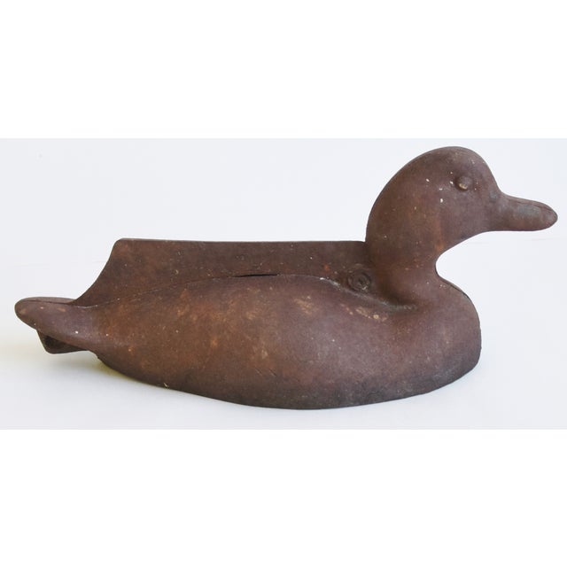 Vintage Cast Iron Duck Boot Scraper Doorstop Figurine Chairish