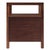 Wood Nora 21 in. W Rectangular Wood 2 Drawer Nightstand with Open Shelf, Walnut For Sale - Image 7 of 9