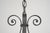 Mid 20th Century Restored Spanish Revival Wrought Iron Opalescent Glass Pendant Light For Sale - Image 9 of 12