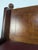 1930s Art Deco Brasserie Bench in Oak and Burl Wood with Burgundy Imitation Leather Seat, 1930s For Sale - Image 5 of 11