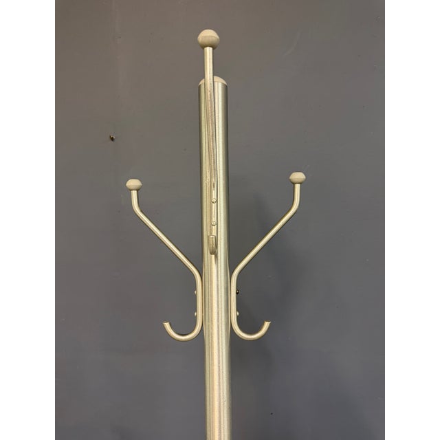 Gray Mid-Century Modern Aluminum Coat Rack – Branch-Form Hall Tree W/ Ball Finials For Sale - Image 8 of 8