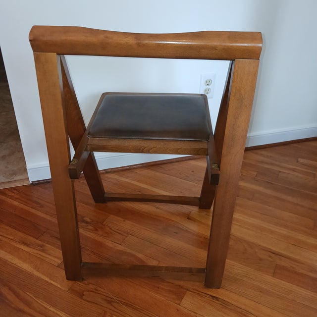 Vintage MidCentury Modern 1989 Romanian Drop Leaf Table With 4 Chairs