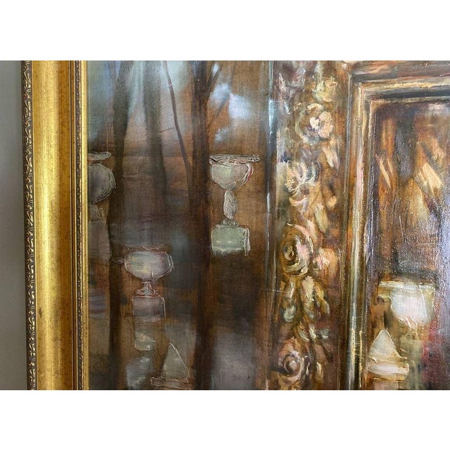 Stunning original oil painting Adam and Eve at Brighton Beach Oil on canvas Measurements: 69x52 (frame included) " His...