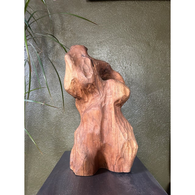 Vintage Anthropomorphic Wood Sculpture For Sale - Image 9 of 12