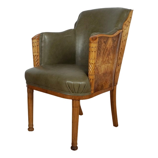 Vintage Art Deco Desk Chair by Maurice Adams, 1930s For Sale