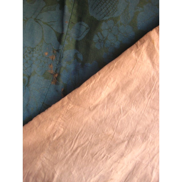 Mid 19th Century Napoleon III Bleu Silk Valence For Sale - Image 14 of 14