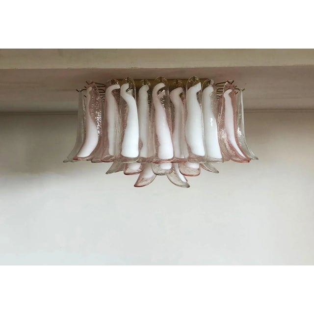 Vintage Italian Glass Chandelier, 1982 For Sale - Image 17 of 17