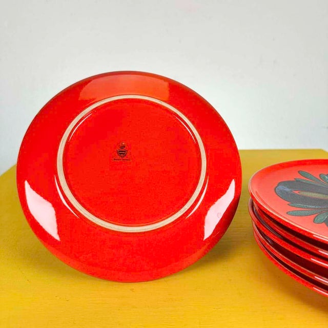 Ceramic Plates from Waechtersbach, Germany, Set of 6 For Sale - Image 5 of 8