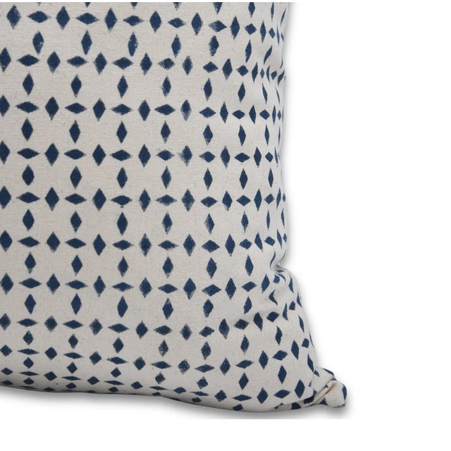 Not Yet Made - Made To Order Fabdivine Block Print Cushion Cover 18x18 Inch - Diamond For Sale - Image 5 of 9