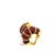 Modern Late 20th Century Pair of Seaman Schepps 18k Yellow Gold Carved Translucent Amber Shrimp Earclips For Sale - Image 3 of 9