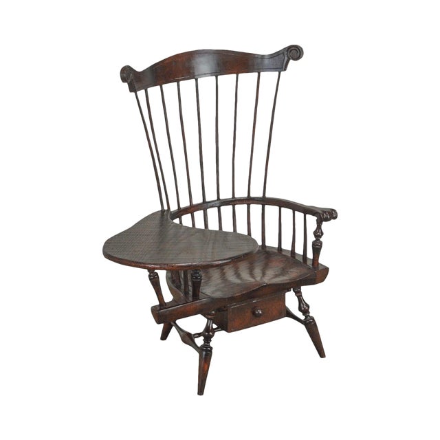 Windsor Style Miniature Childs Writing Arm Chair by K. Malone (18th