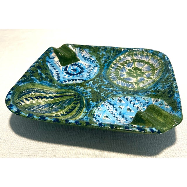 A perfectly paired duo from the heart of Italian mid-century design, this set of two ashtrays and catchall dishes was...