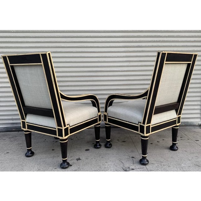 Hendrix-Allardyce Oversized Armchairs - a Pair For Sale - Image 12 of 13