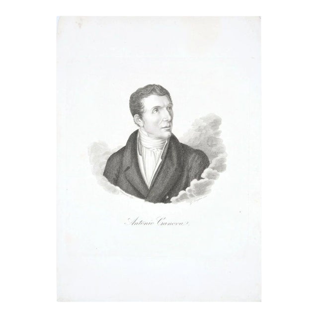 Antonio Canova - Original Etching by G.E. Morghen - Late 18th Century Late 18th Century For Sale