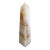 Green and Brown Onyx Marble Obelisk With Dramatic Veining For Sale