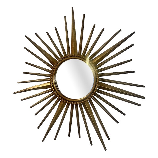 Sunburst Mirror by Chaty Vallauris, France, 1950s For Sale