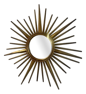 Sunburst Mirror by Chaty Vallauris, France, 1950s