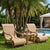 Pair of Vintage Solid Teak Sculptural Steamer-Style Chaise Lounge Chairs For Sale - Image 11 of 12