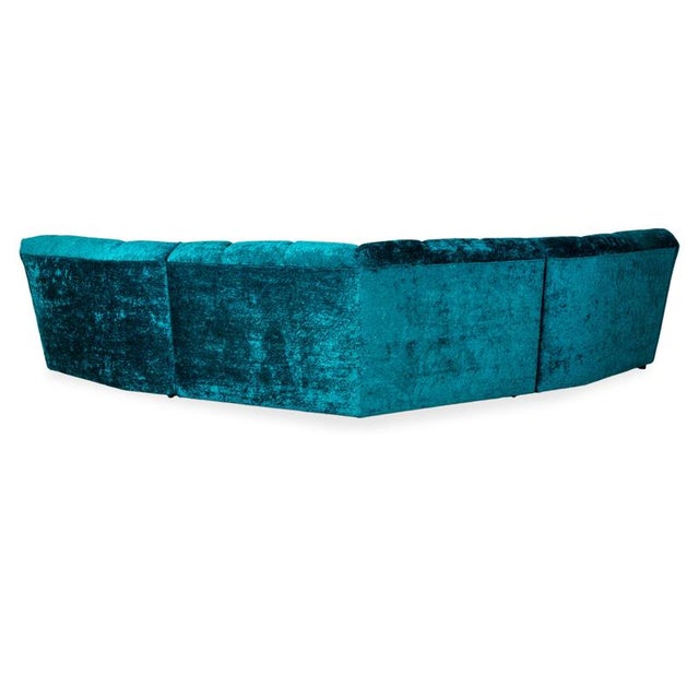 Fabric Corner Cloud 7 Sofa in Blue Turquoise from Bretz For Sale - Image 12 of 14