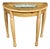 Paint Decorated Pine Demi-Lune Console Table With Ship Motif For Sale