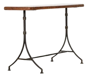English Cast Iron Console Table, 1920s