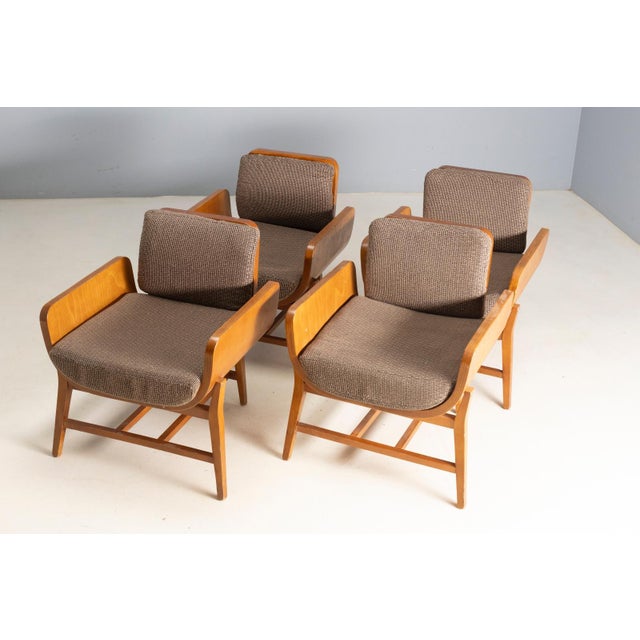Armchairs, France, 1970s, Set of 4 For Sale - Image 4 of 6