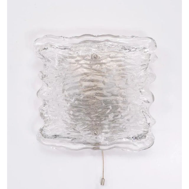 Crystal Wall Light with Glass Shade from Peill & Putzler, Germany, 1960s For Sale - Image 8 of 8