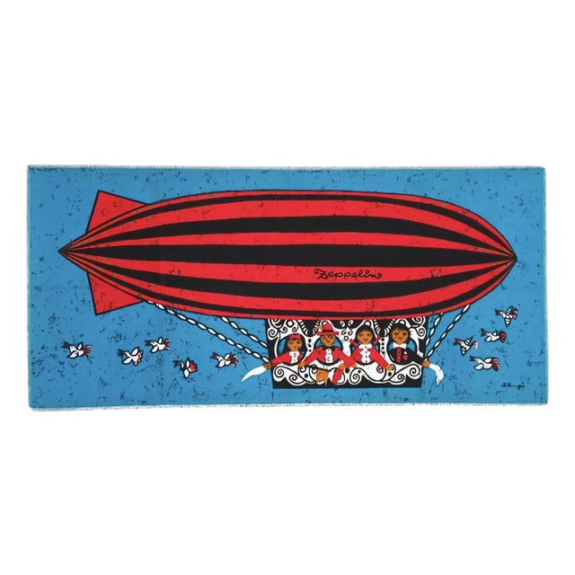 Mid-Century German Pop Art Screen Printed Wall Hanging by Traute Sänger, 1970s For Sale