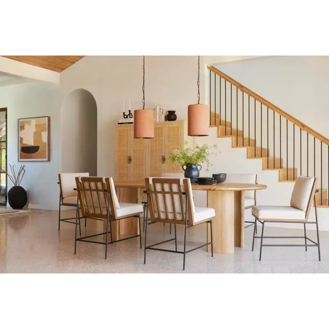 Metal Four Hands Crete Dining Chair, Savile Flax For Sale - Image 7 of 13