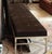 Oversized Bench With Brown Satin Cushion For Sale - Image 6 of 7