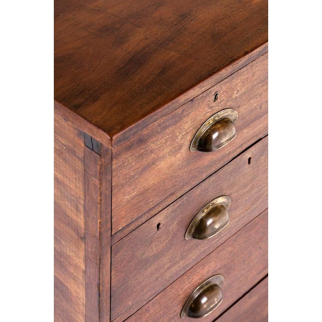 Brown English Bank of Drawers For Sale - Image 8 of 15