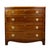Baker Furniture Company 1980s Baker Furniture Georgian Inlaid Banded Mahogany Bowfront Bachelor Chest of Drawers For Sale - Image 4 of 17