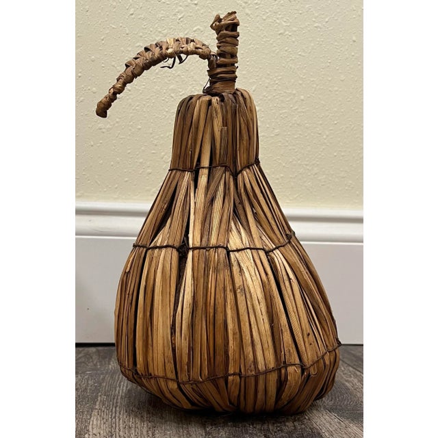 1980s 1980s Woven Pear Tabletop Decor For Sale - Image 5 of 5