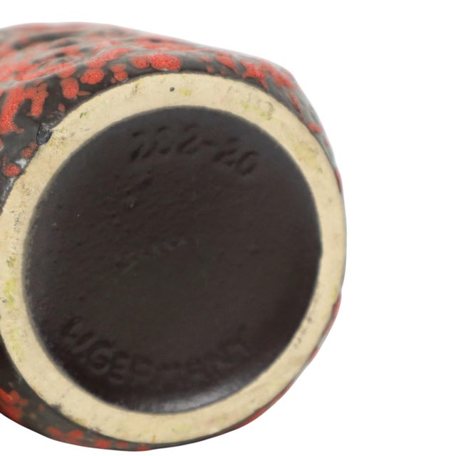 Red Fat Lava Vases from Scheurich Jura, West Germany, 1960s, Set of 2 For Sale - Image 13 of 14