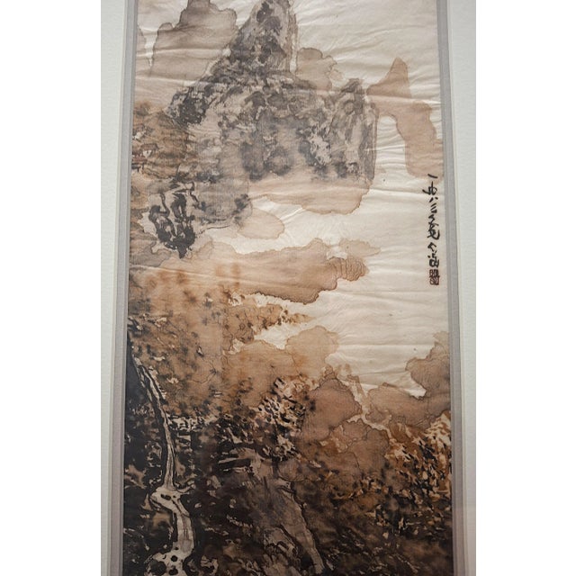 Chinese Ink Wash Watercolor by Yang Yang For Sale - Image 10 of 13