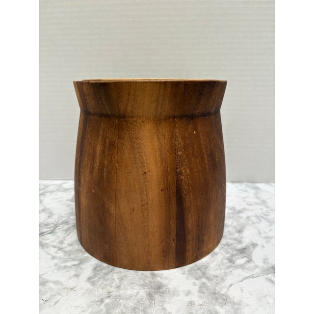 Mid-Century Modern Vintage Midcentury Insulated Wood Ice Bucket For Sale - Image 3 of 8