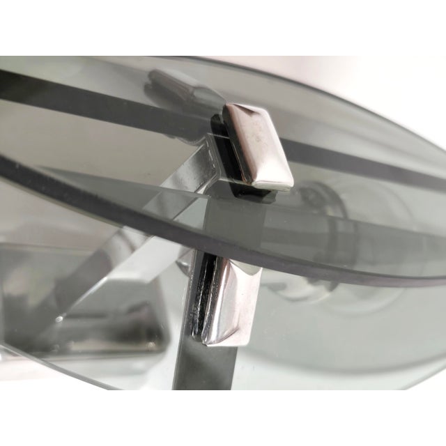 Wall Sconce with Smoked Glass. Italy, 1970s For Sale - Image 11 of 13