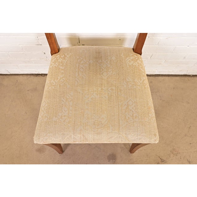 Wood Kindel Furniture Regency Carved Cherry Wood Side Chairs or Dining Chairs, Pair For Sale - Image 7 of 11