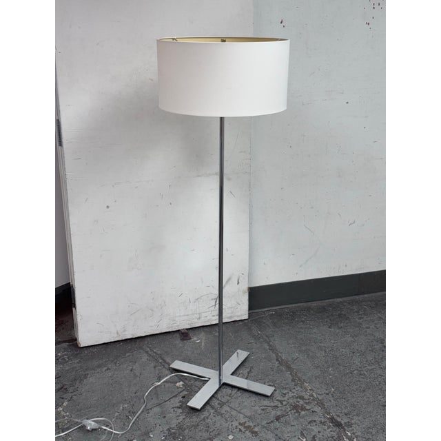 Design Plus Gallery presents a X-Base floor lamp from Crate & Barrel. Featuring a sleek, minimalist silhouette with a slim...