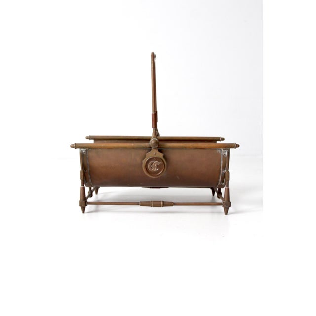 Antique Copper Log Basket Chairish