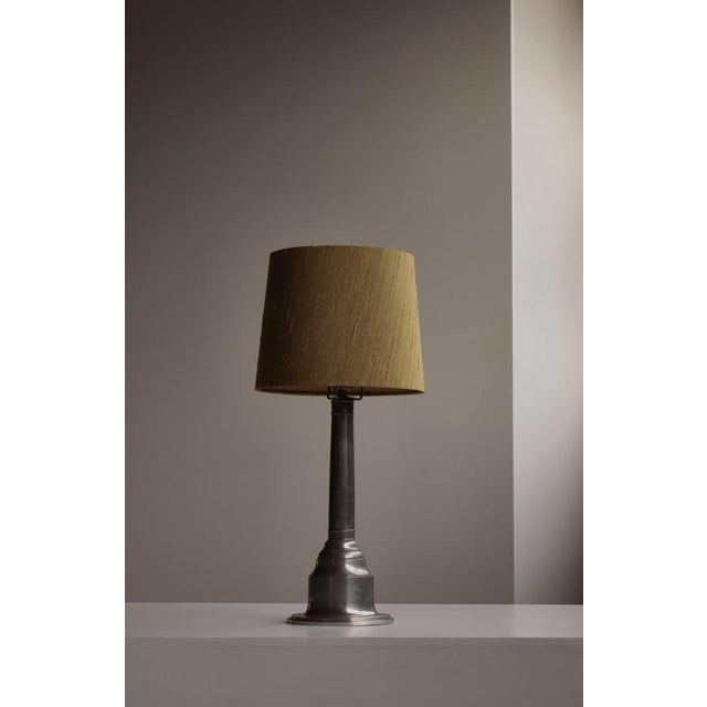 Just Andersen table lamp model 696 made at his own workshop in Denmark in the 1930s. Elegant sculptural form in hand-...