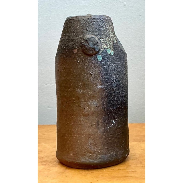 Mid 20th Century Vintage Handcrafted Earthenware Vessel For Sale - Image 5 of 12
